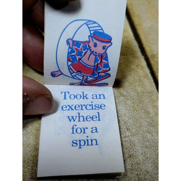 2 Vtg Cracker Jack Prize Fun Books Unused Mother Goose & Who's Who Zoo - Picture 7 of 9